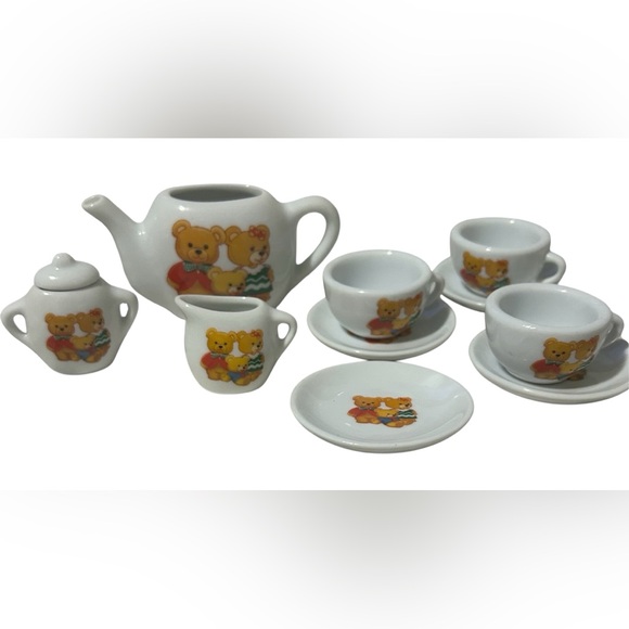 Vintage Other - Vintage Kids Bear Tea Set